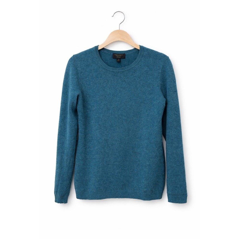 Charter Club 100% Cashmere Luxury Crew Neck Sweater Size S Teal